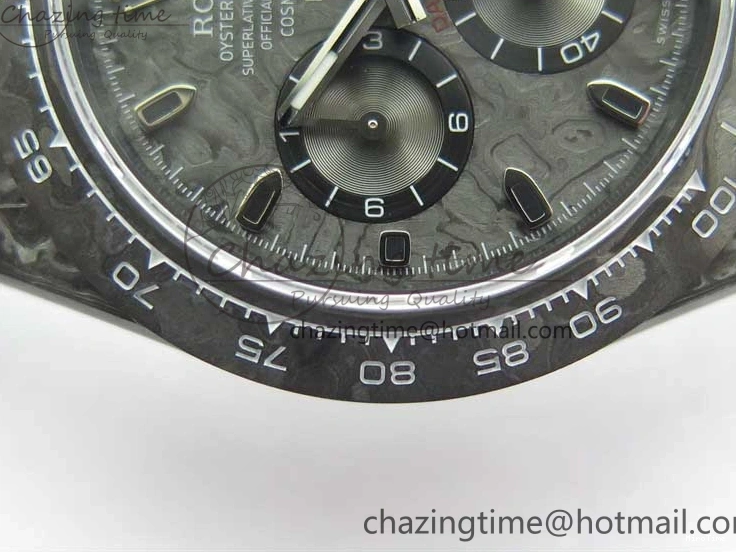 MiroTime 0124 Stretchable Daytona DIW All Black Carbon Noob 1:1 Best Edition Black Dial on Black Nylon Strap SA 2582